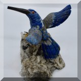 D33. Hummingbird figurine on a crystal. 3.5”h - $65 